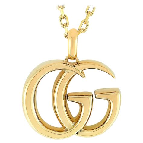 vintage gucci 18 karat gold necklace|genuine gucci pendant necklace.